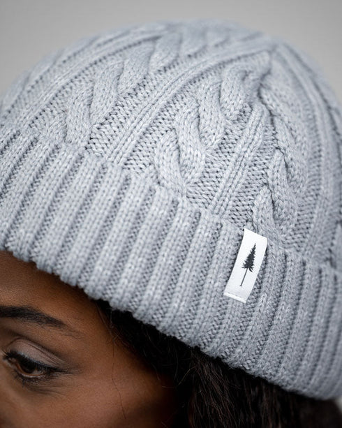 Treeanie Cable Knit Cool Grey